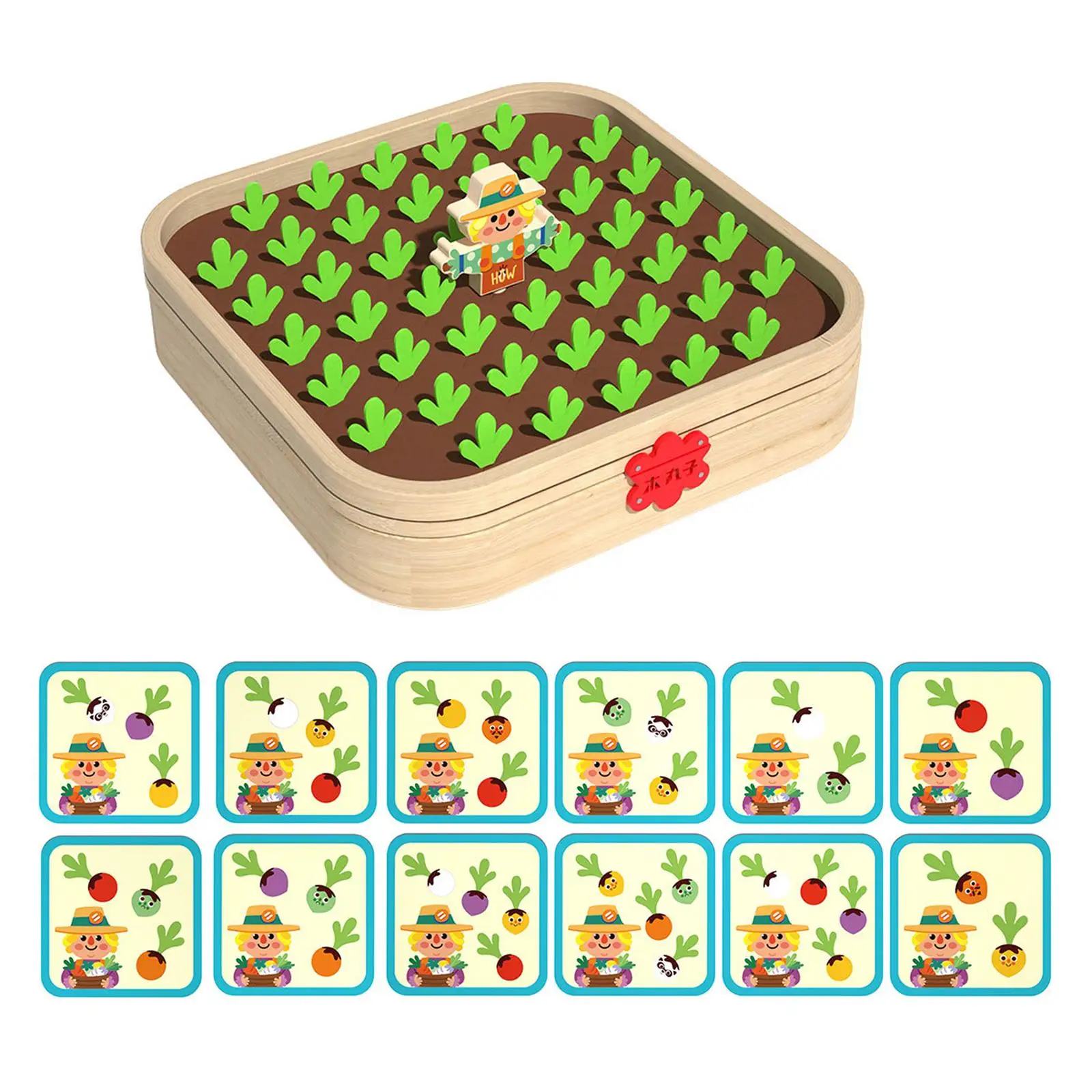 Juguete Montessori de mano y articulación ocular, juguete de aprendizaje preescolar, juego de cosecha de zanahoria, juguete de aprendizaje sensorial para preescolar, regalo creativo