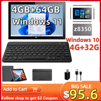 New Sales 10.1 INCH 64 Bit WINDOWS 11 Tablet PC 4GB DDR RAM 64GB ROM N3350 1920 x 1200 IPS HDMI-Compatible WIFI Dual Camera