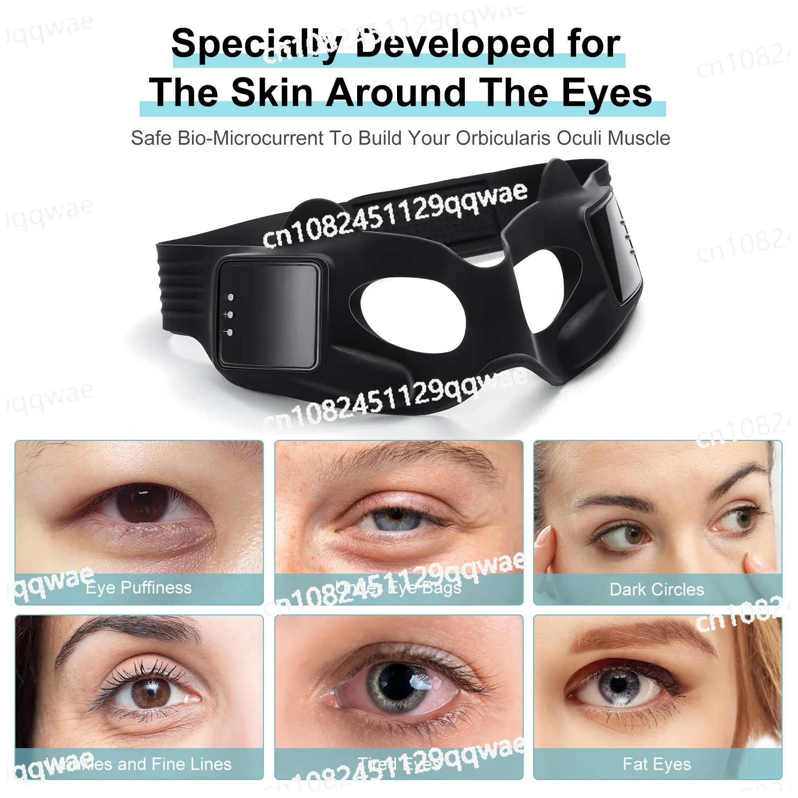 Micro-current hot compress lift eye mask eye massager home beauty eye patch beauty
