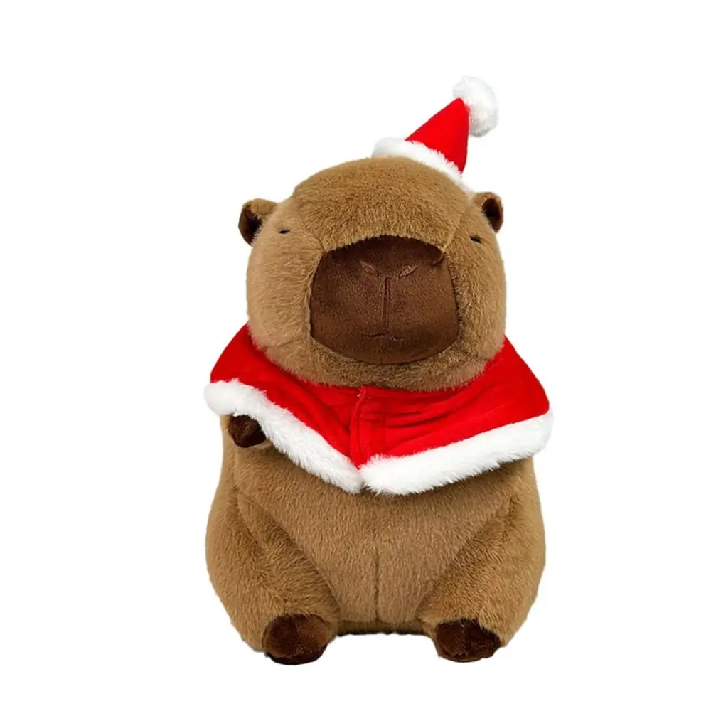 Vestir Navidad Capybara muñeco de peluche Festival simulación Capybara juguete de peluche esponjoso dibujos animados Capibara muñeco esponjoso regalo de cumpleaños