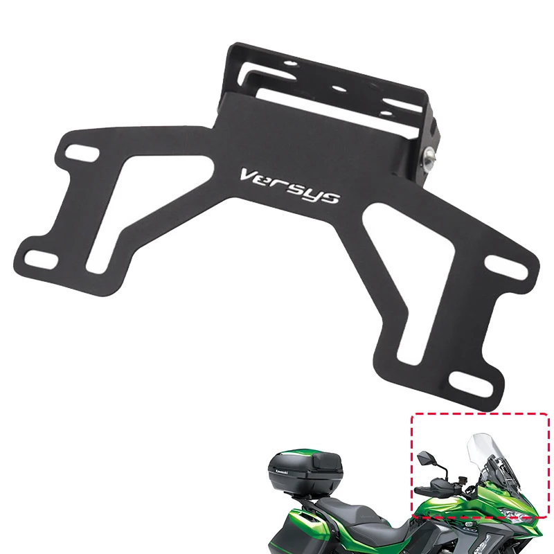 

Fit For Kawasaki Versys 1000 VERSYS1000 2019-2022 Motorcycle Modified Accessories Black CNC Aluminium Alloy Navigation Bracket