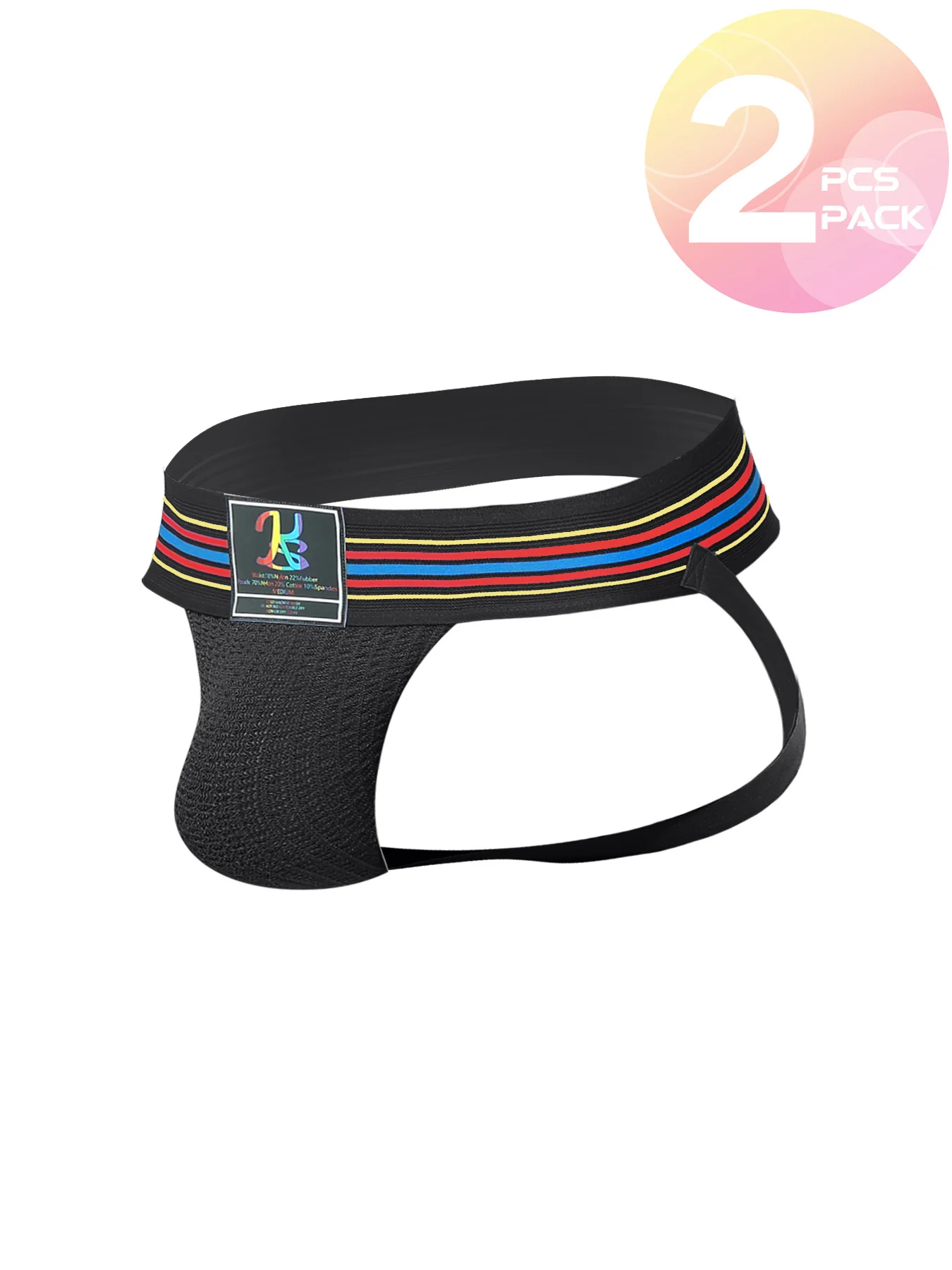 2 uds ropa interior sexy para hombre suspensorio para hombre suspensorio ropa interior para hombre suspensorio de Tanga suspensorio gay jock correa de algodón transpirable blanco