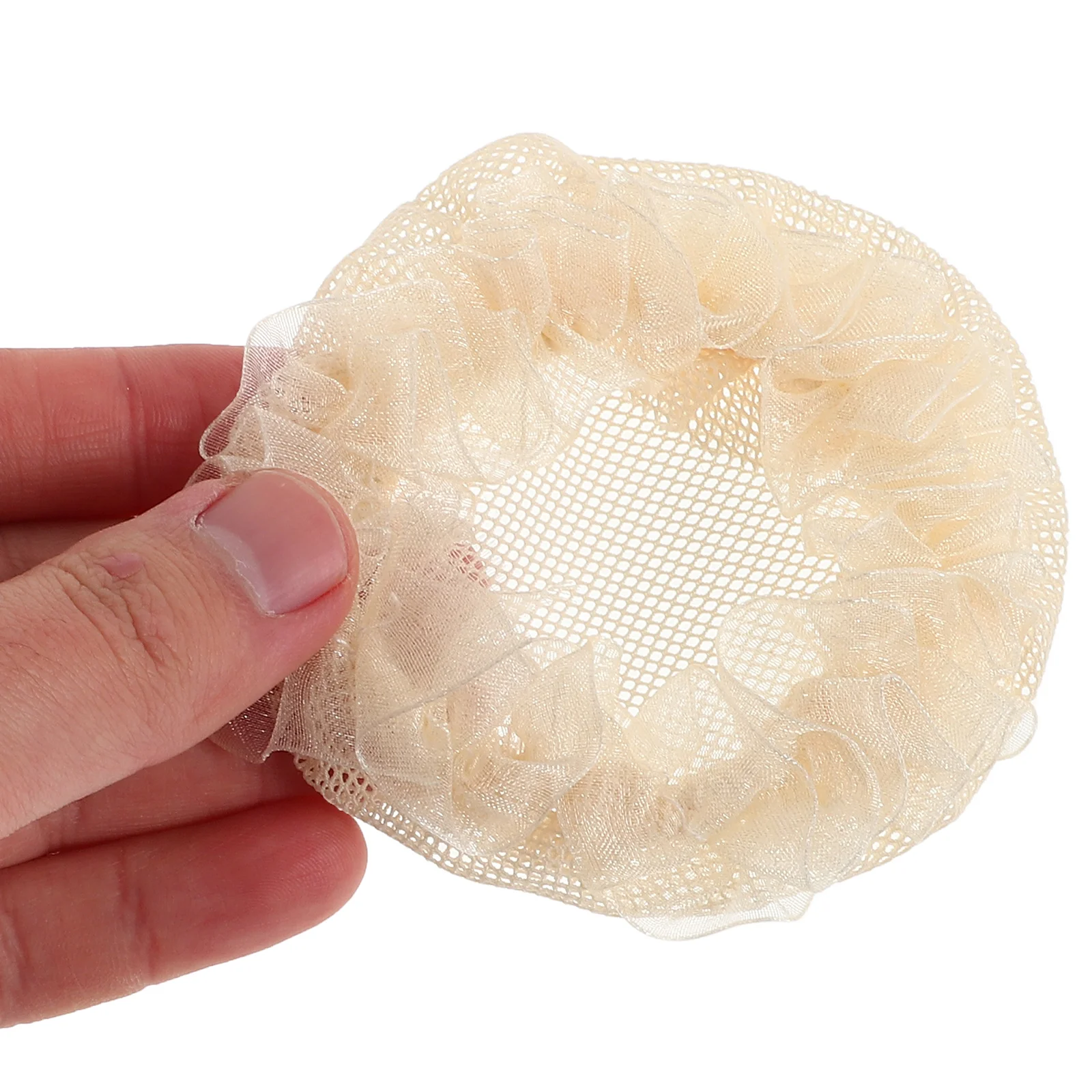 

10Pcs Elastic Hair Nets Beige Lace Ballet Bun Covers Ballet Hair Accessories Dance Hairnet for Girls Elastic Hairnet