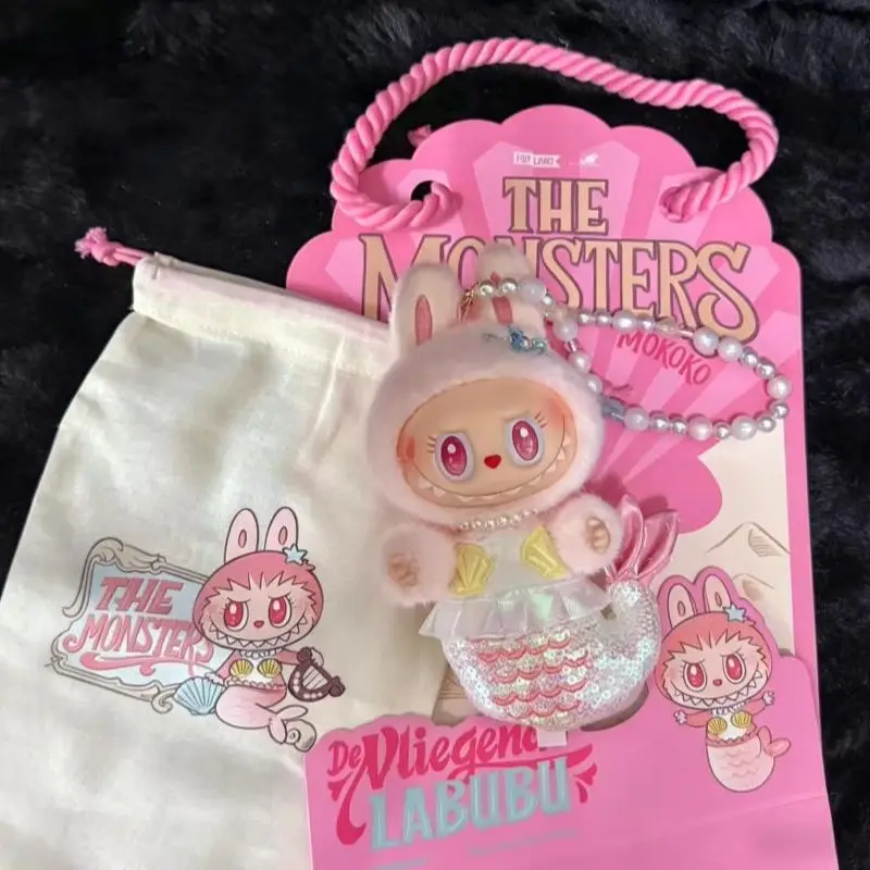 POP MART Devliegende LABUBU THE MONSTERS M0KOKO Serie Sirena, Caja Ciega de Peluche de Vinilo, Caja Misteriosa, Figura de Acción Coleccionable