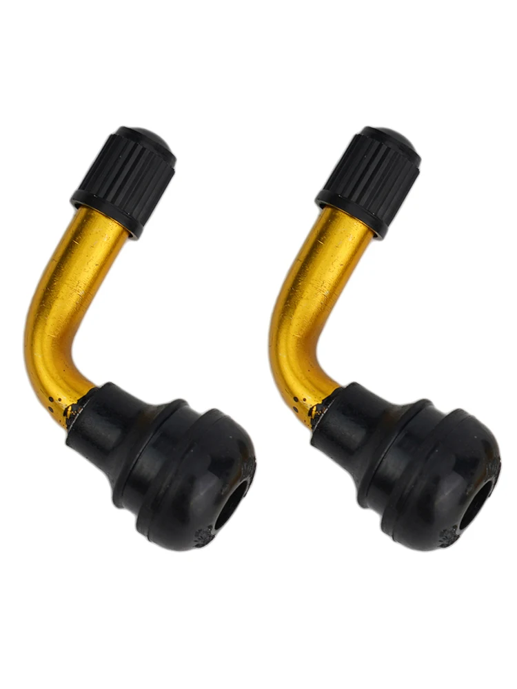 2pcs Tubeless Tyre Valve Stems 45 Degree Pull-In Valve Core Tool For Electric Scooter Bike PVR70 PVR60 PVR50