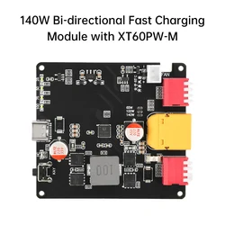 140W Bidirectional Fast Charging Module XT60PW-M Boost Voltage 2 - 6S Lithium Battery Charging Board with Automatic Control