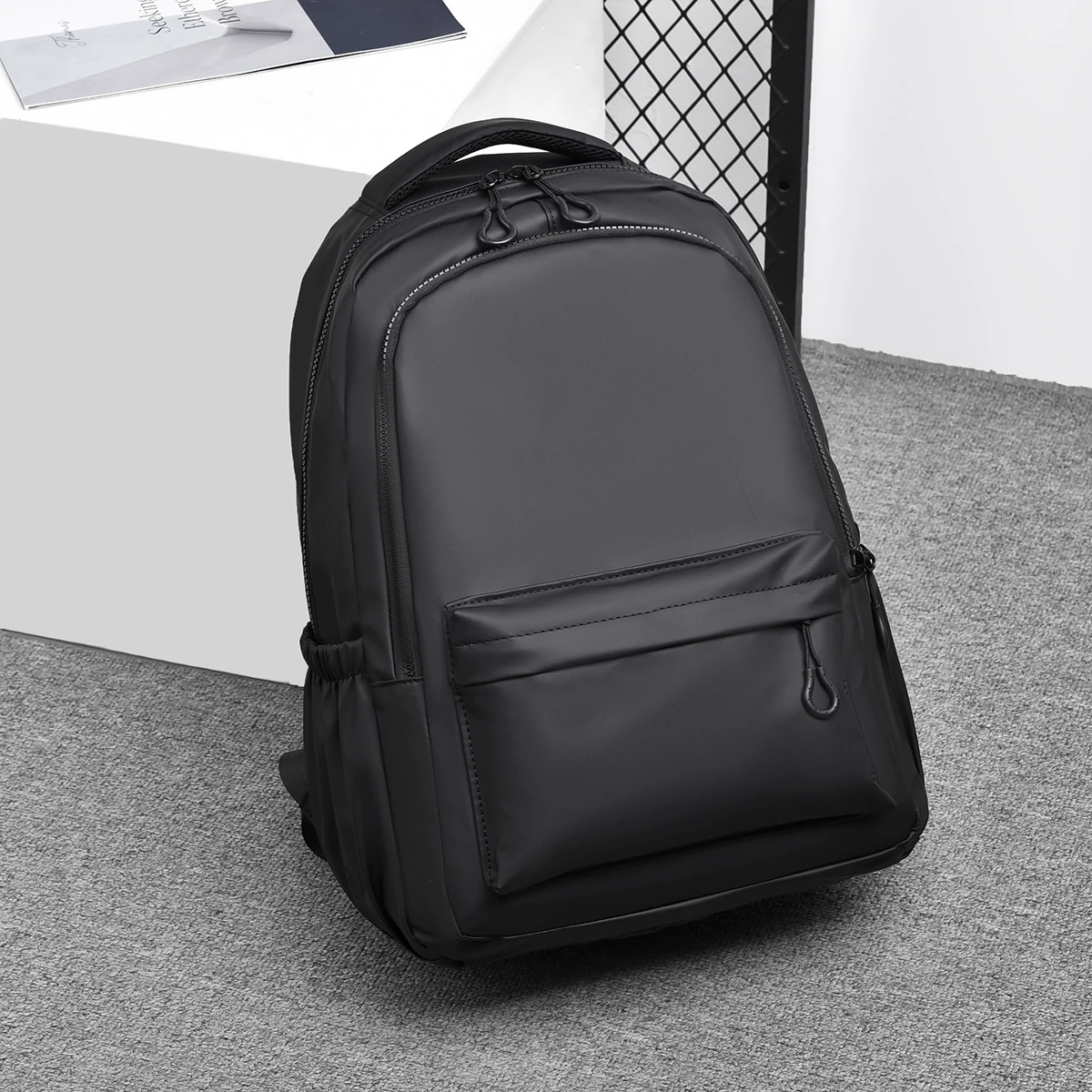 

15,6-дюймовая сумка для ноутбука, водонепроницаемая студенческая сумка на плечо с дугообразными ремнями, повседневный рюкзак унисекс большой вместимости, простой дизайн