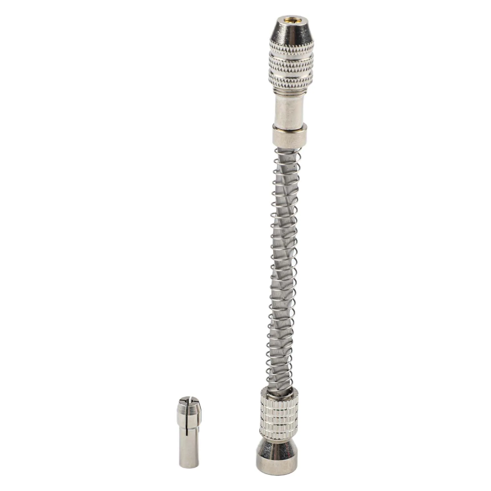 Portable Practical Hand Drill Bit Silver Tools Woodworking 0.1-2mm Chuck Drill Bit Drilling For Carving Manual