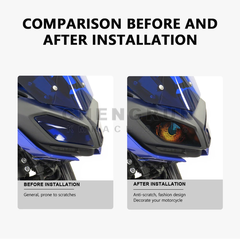 Headlight Sticker Waterproof Motorcycle Decals for Yamaha MT 09 MT09 MT-09 2017 2018 2019 2020 Accessories Motorbike Stickers