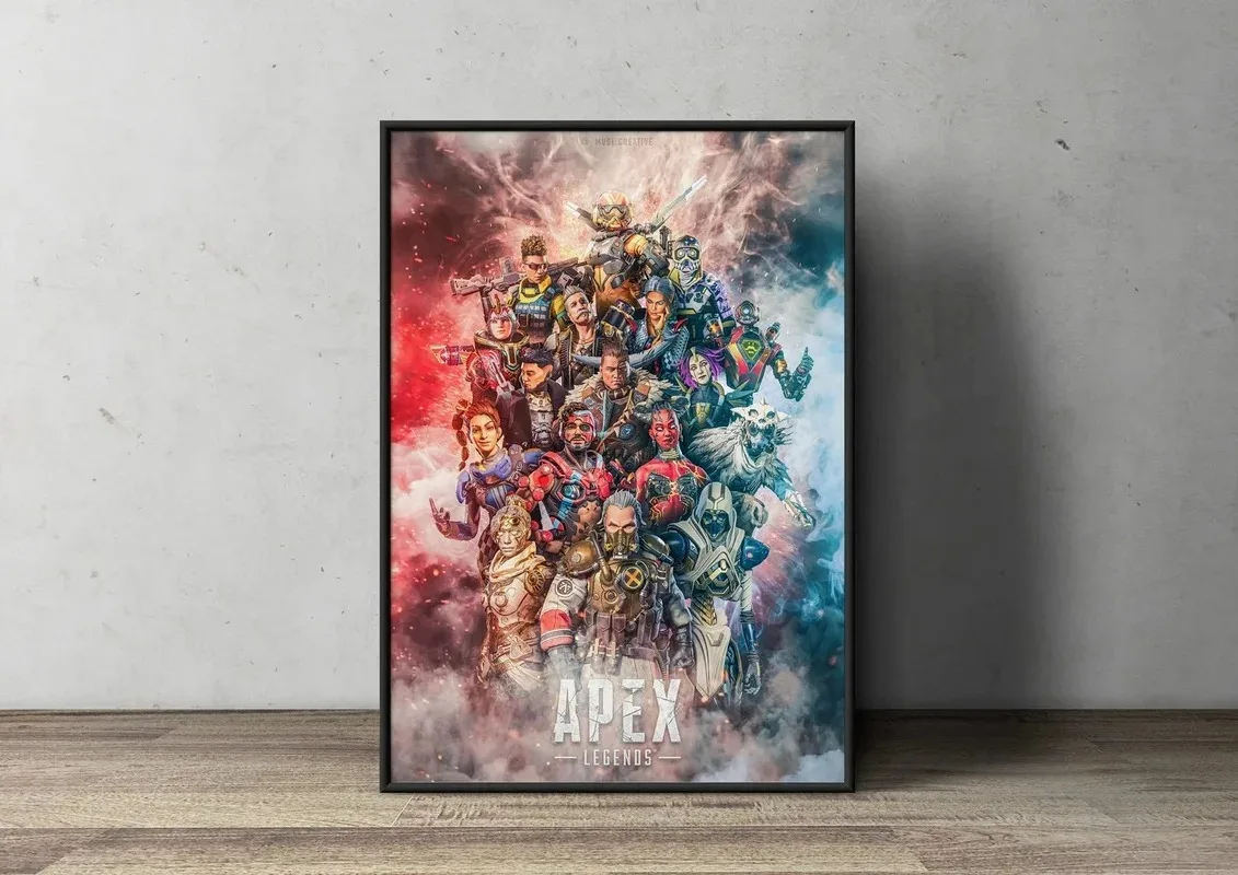 Apex Legends Art Print Retro Poster Game Character Portrait Canvas Painting Bedside Background Coffee  Home Bedroom Decoration