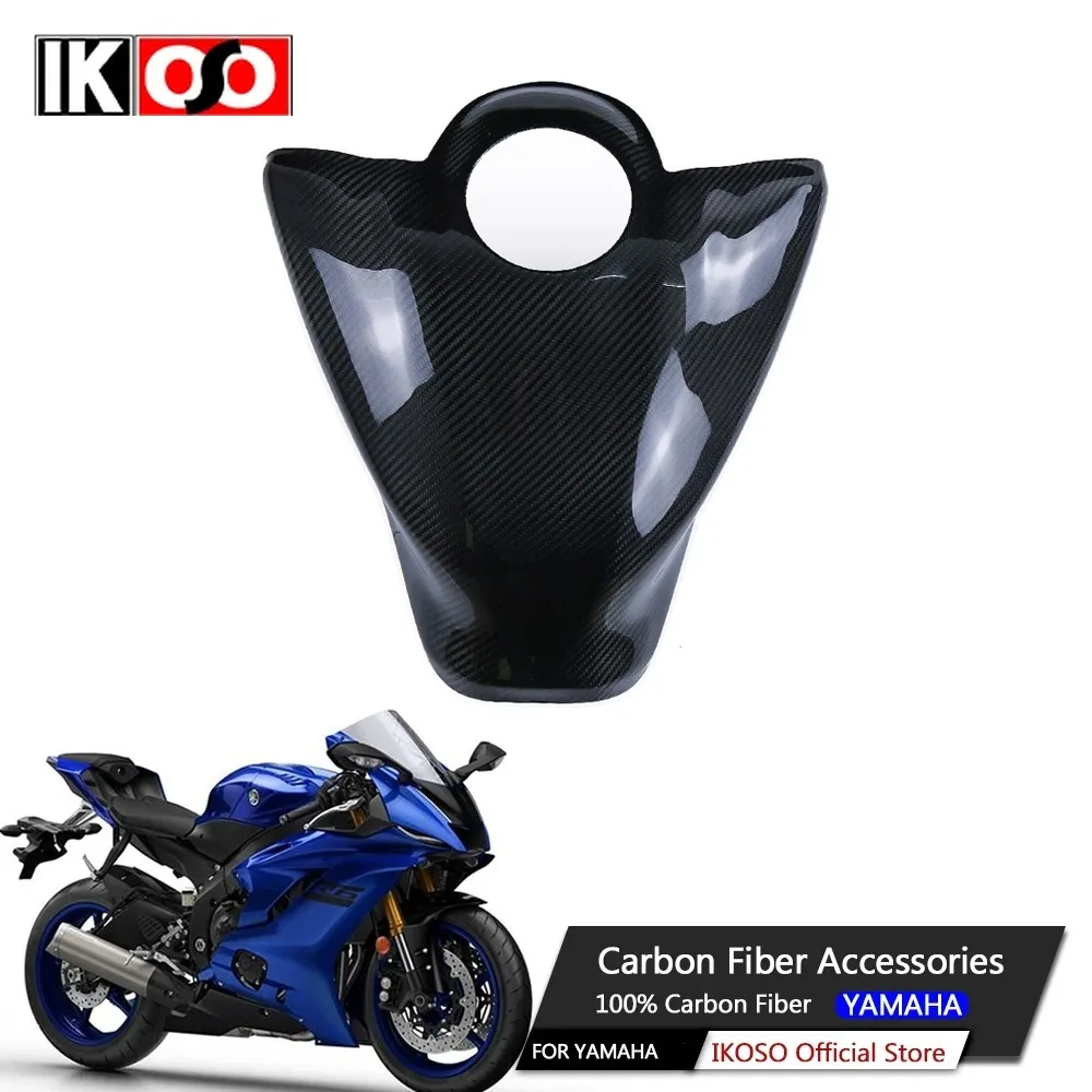 

For Yamaha R6 2017 2018 2019 2020 2021 Full Carbon Fiber Fuel Tank Cover Protective Cover Motorcycle Fairing Modification Parts