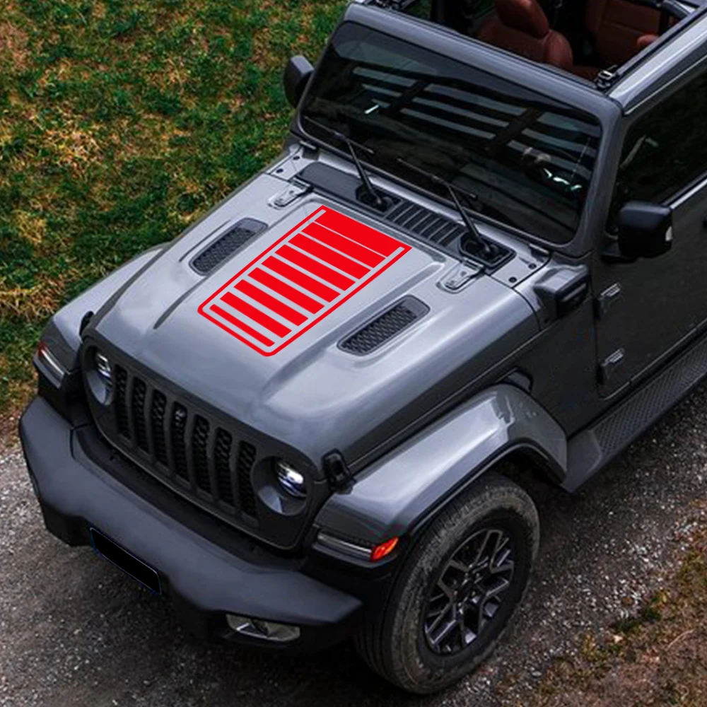 

Автомобильные наклейки для Jeep Wrangler, виниловая пленка на капот, водонепроницаемые наклейки, авто внешние декоративные пленки на заказ, автомобильные аксессуары