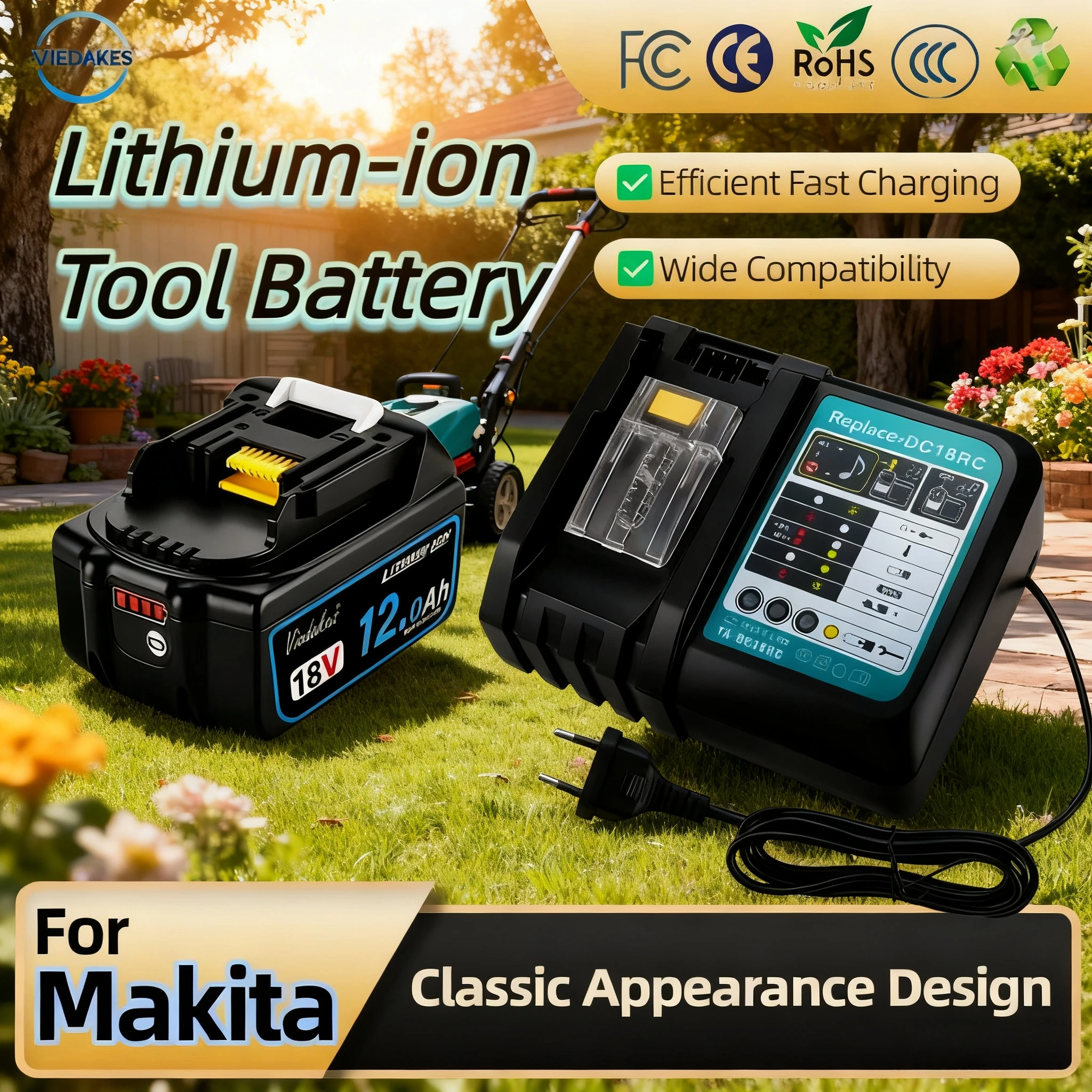 

100% Original for Makita battery,18V 8.0Ah rechargeable battery, BL1830B L1840B L1850B L1860B,power tool battery