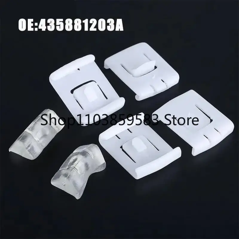 6X 435881203A Seat Fastener Rail Runner Clip Bracket Sliders Guide For Audi Seat VW Golf Jetta MK1 MK2 MK3 171881213B 191881213