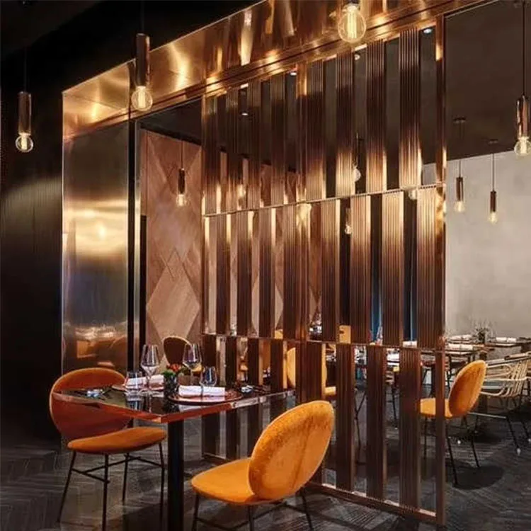 High Quality Room Screen Restaurant Low Wall Sliding Folding Partitionglass Interiors Screen