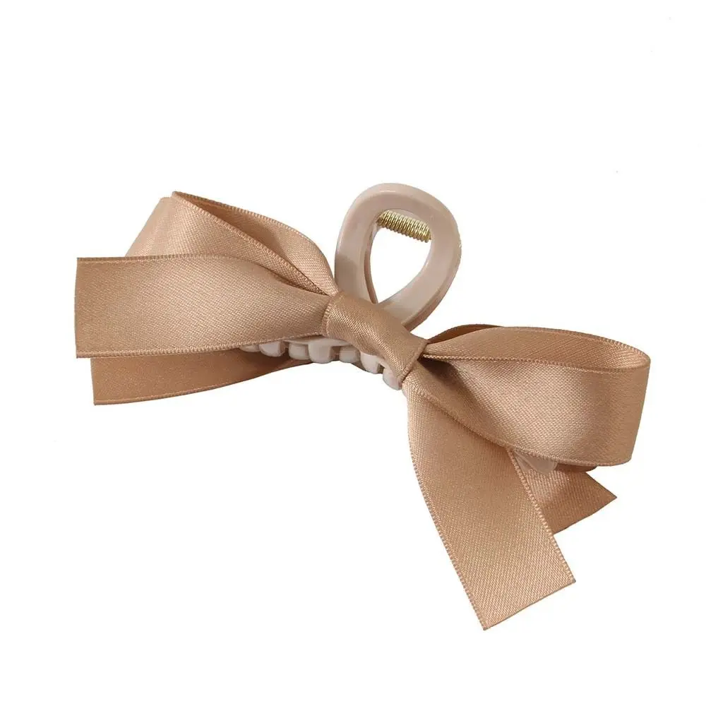 Double-sided Bow Clip Bowknot Hair Claw Headbands Hair Accessories Satin Bow Hair Clip Headwear Barrettes Large Size Hair Claw