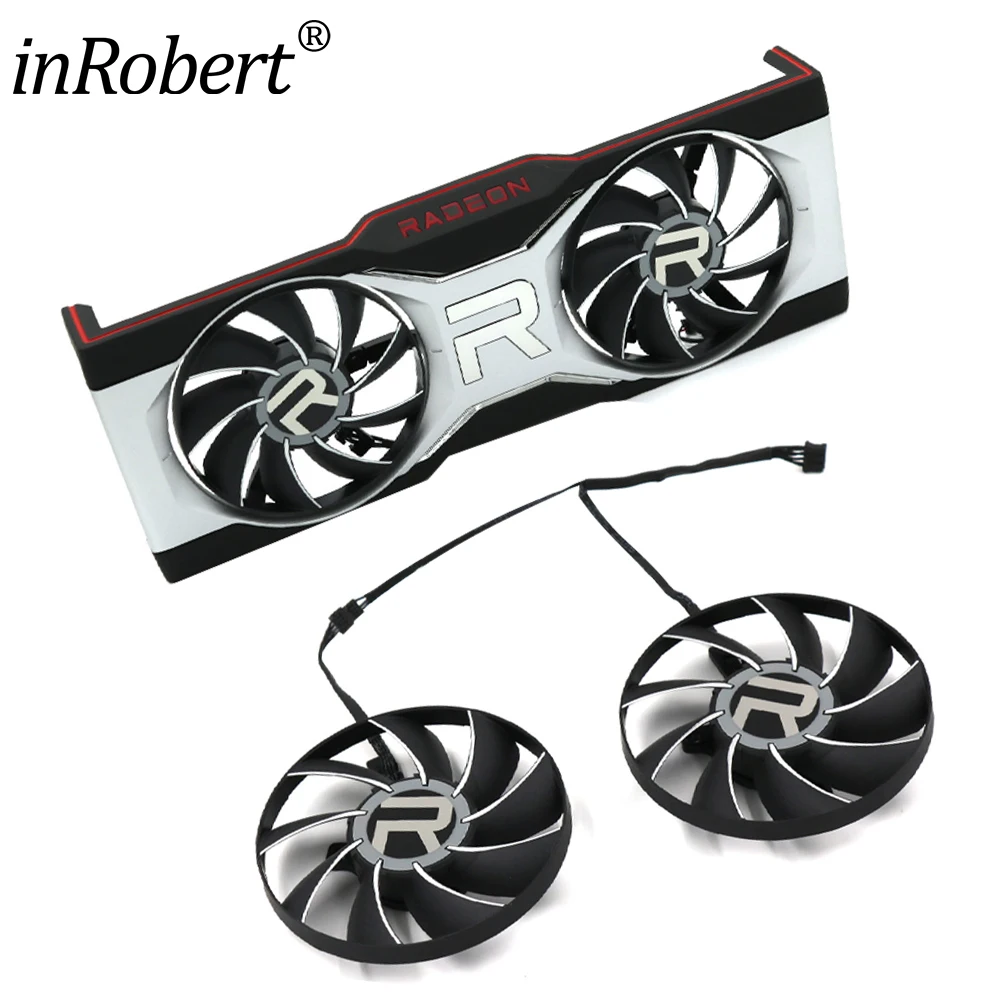 

Video Card Fan Replacement for AMD RADEON RX 6700 XT FE AUB0812VD-00 Graphics Card Cooling Fan with Shell