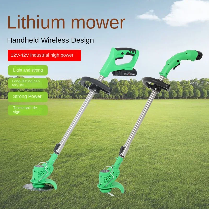 

Small Mower Household Handheld Electric Lawn Pruning Grass Trimmer Electric Mower Brush Cutter Weeding Machine