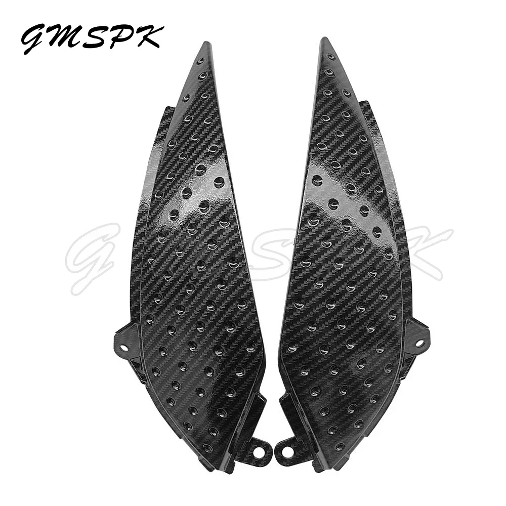 1 Pair Motorcycle Fuel Tank Side Cover Panel Trim Cowl Fairing Protector Guard Fit for Kawasaki Nija ZX6R ZX-6R 636 2005 2006