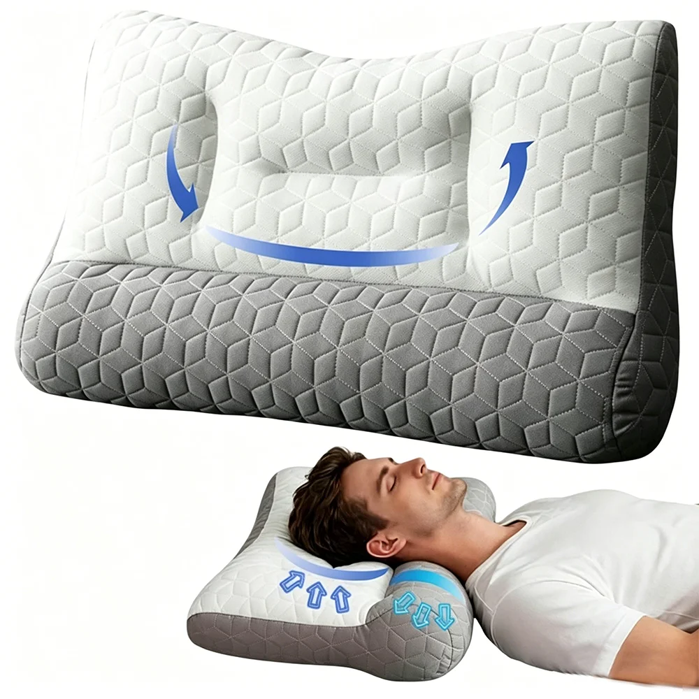 Bed Pillows for Sleeping 1 Pack, Soft Fluffy and Great Support Down Alternative Filling, Gusseted Pillow for Side and Back Sleep