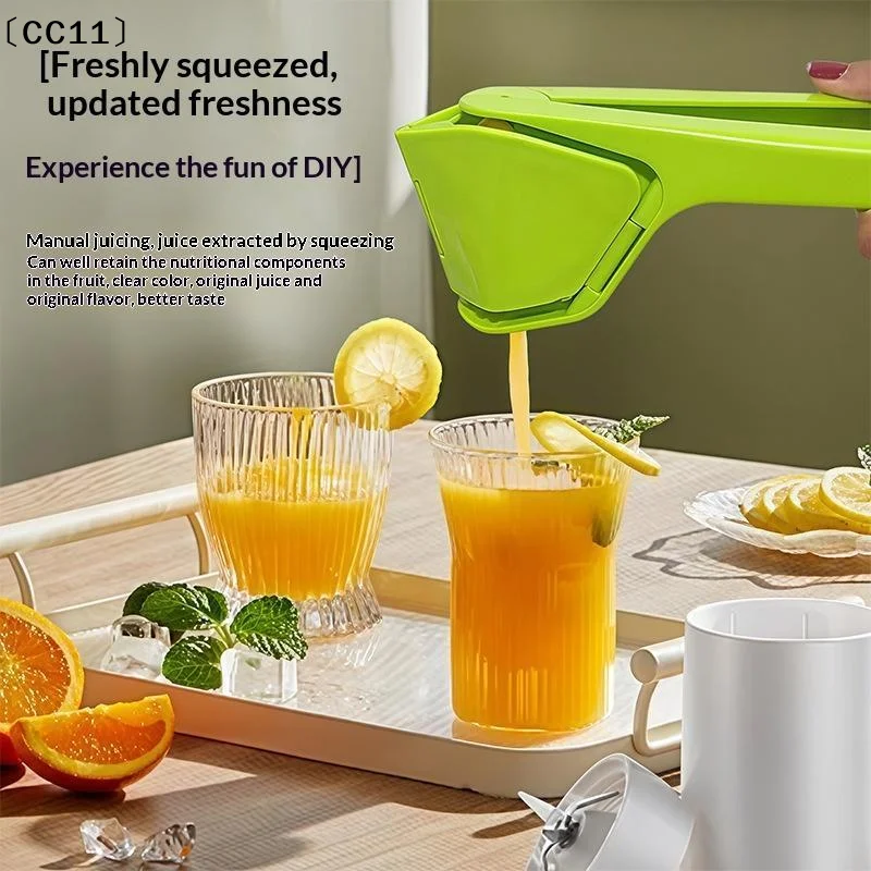 Manual Handheld Citrus Juicer With High Juice Yield, Easy Grip Handle For Home Lemon Orange Juice Making〔CC11〕
