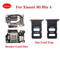 Original For Xiaomi MI MIX 4 SIM/SD Card Tray Holder Reader Card Slot LCD Screen Flex Cacle Connector Socket Board Repair Parts