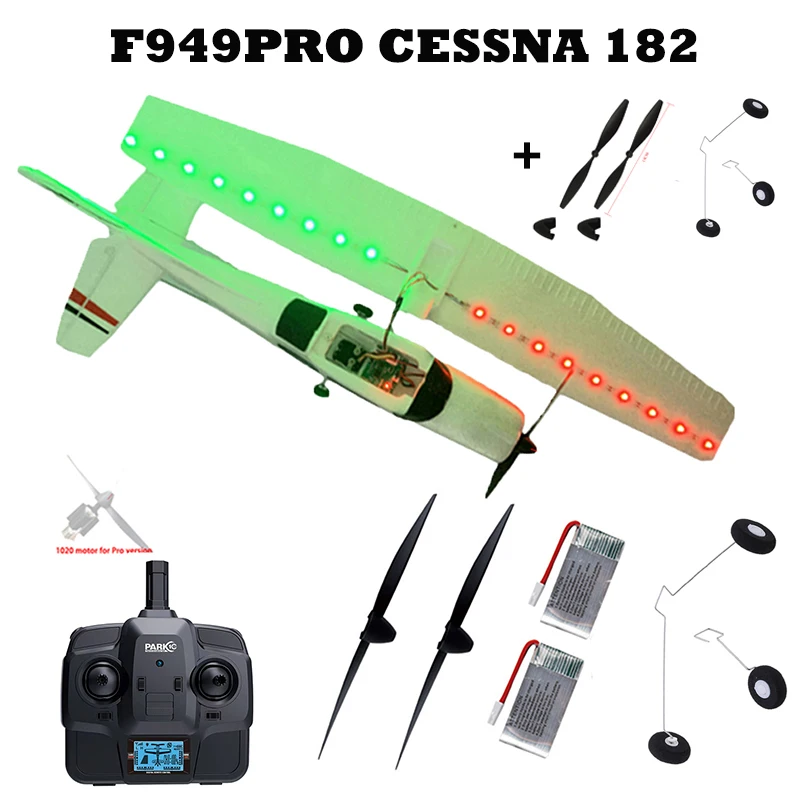 WLtoys F949 CESSNA-182 RC Airplane 2.4G LCD Remote Control Upgrade 1020 Motor 3D/6G Fixed Wing Aircraft Toys For Christmas Gift