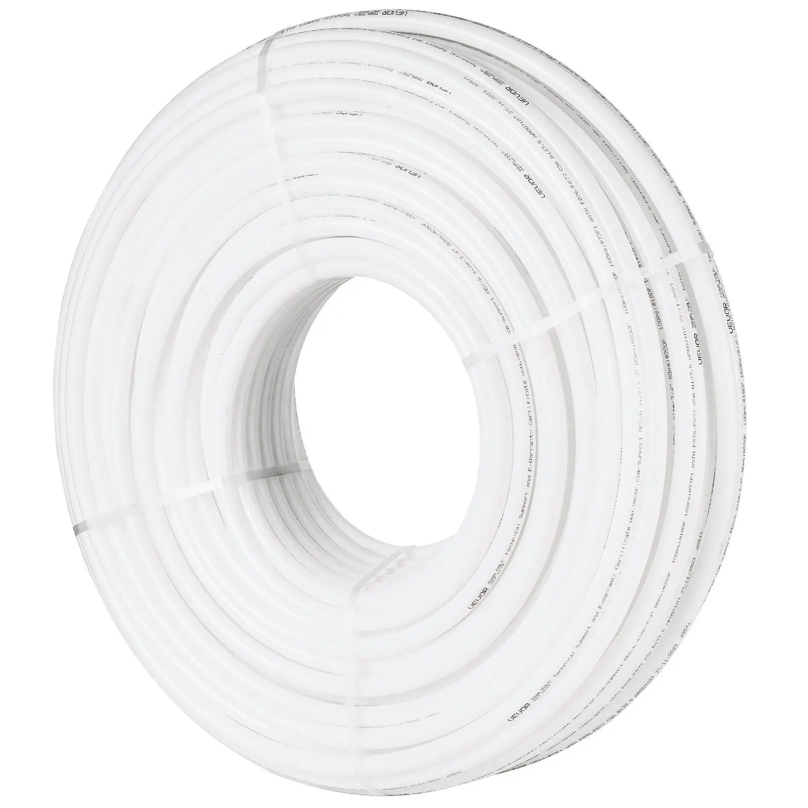 

3/4in 500ft PEX-B Flexible Water Tubing for Residential Plumbing, Tool Kit Included, White