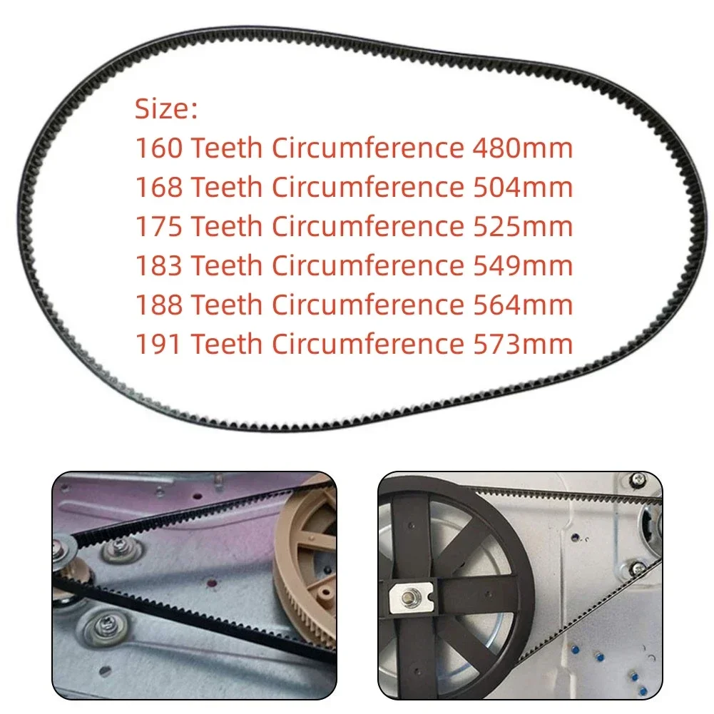160-191 Teeth Breadmaker Conveyor Belts Bread Machine Belts Bread Maker Parts 480-573MM Kitchen Appliance Accessories
