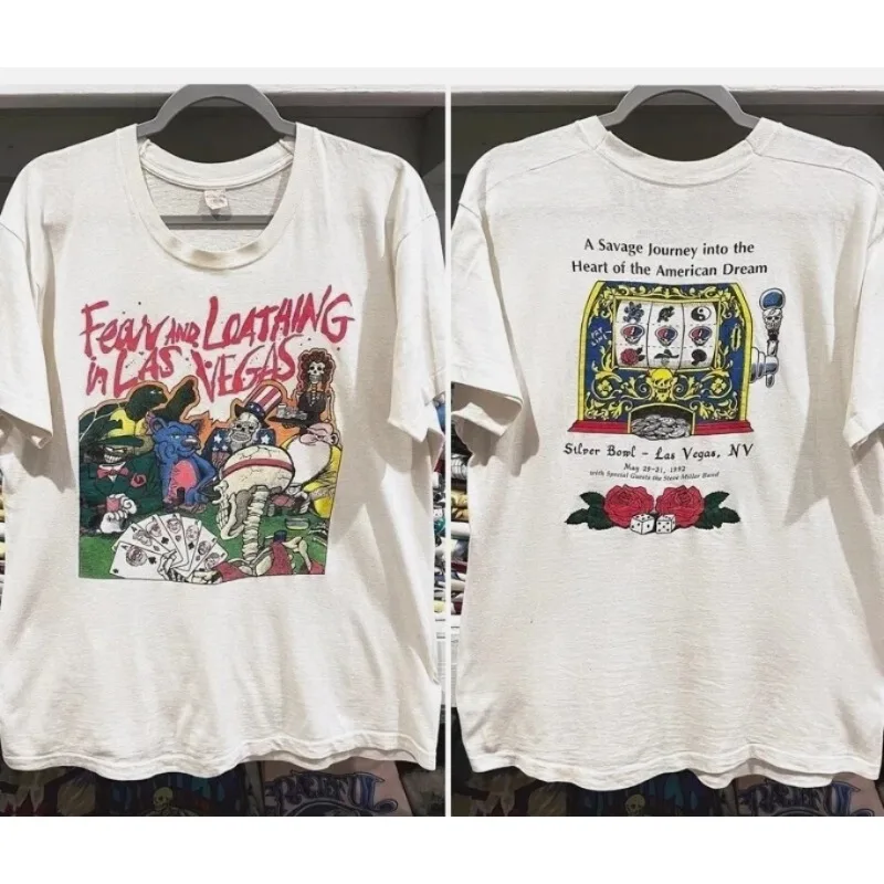 Remake Dead & Co Dead 1992 ‘Fear and Loathing’ Las Vegas Lot White T-Shirt