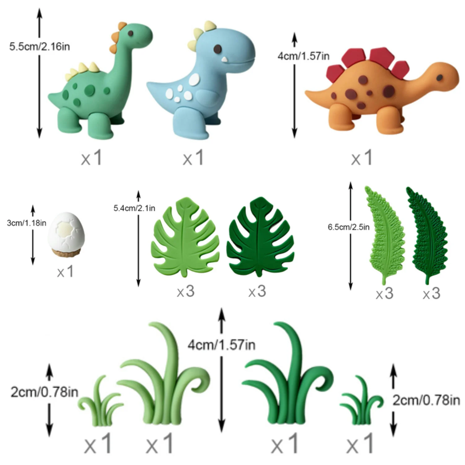 Dinosaurier-Kuchendekoration Dinosaurier-Babyparty Happy Birthday Cupcake-Topper Dinosaurier-Kuchenaufsätze für Geburtstagsfeier Babyparty – Detail 7
