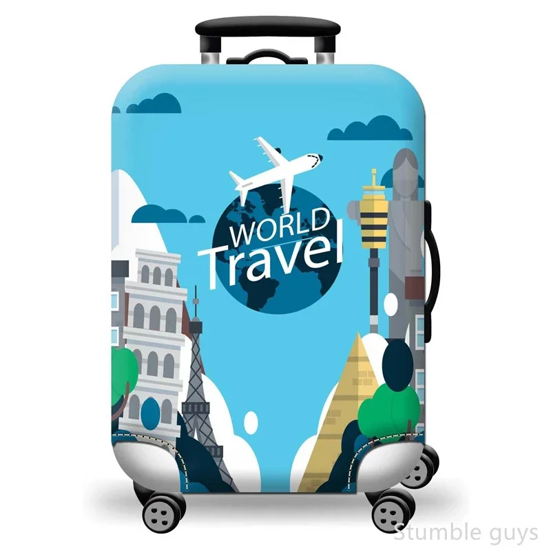 

Защитный эластичный чехол для багажа: прочный, пыленепроницаемый, износостойкий чехол для чемодана, полезный аксессуар для путешествий и командировок