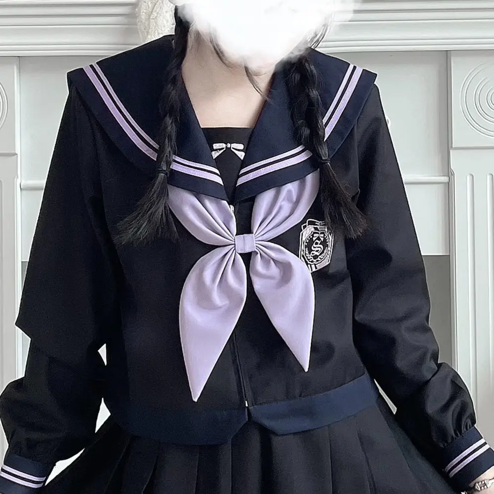 Tenue d'Écolière Japonaise, Uniforme de Marin Coréen Trempé JK, Uniforme de Collège pour Fille, Jupe Plissée Seifuku