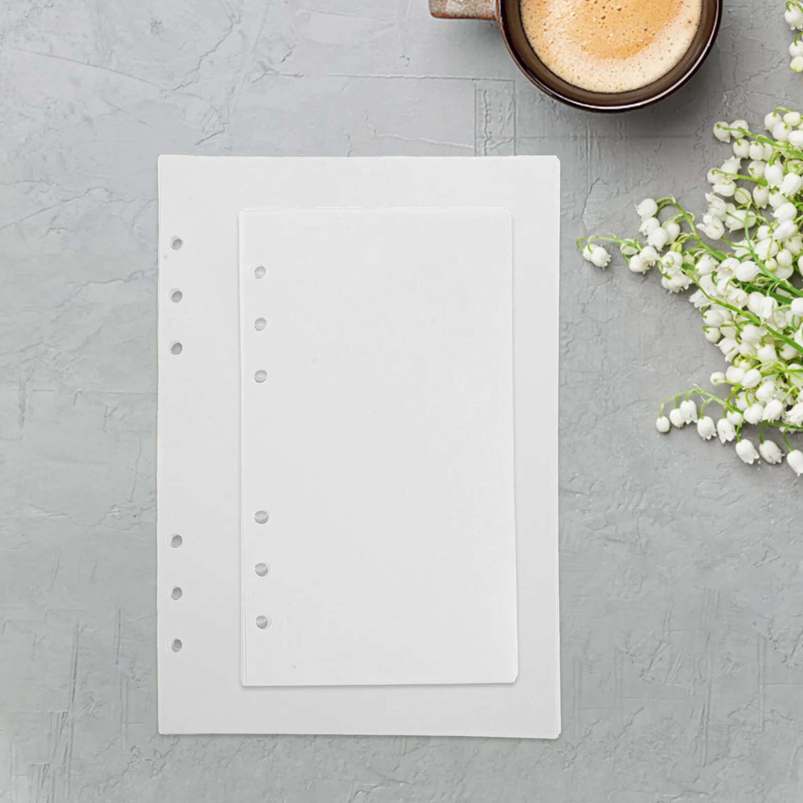 100Pcs Reusable Sticker Binder Organizer Sheets Double-Sided Blank Release Paper for A5 A6 Planner Journal Sticker Collector