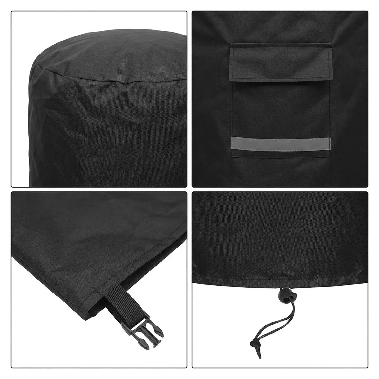 48 Inche Height Protective Cover Chiminea Cover All Round Protection Frost Snow Prevention Oxford Cloth Windproof