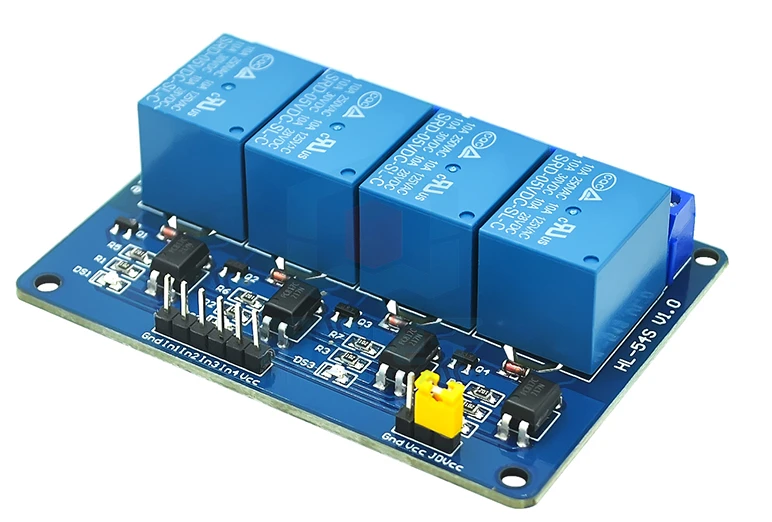 

4-way relay extended version 5V with optocoupler isolation supports AVR/51/PIC microcontroller four-way