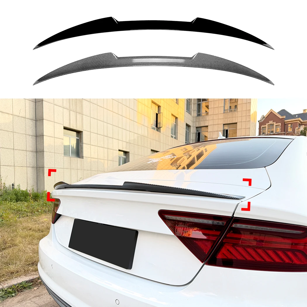 

Rear Spoiler Wing For Audi A7 S7 C7 2011-2017 M4 Style ABS Rear Trunk Spoiler Lip Tail Wing Rear Trunk Lid