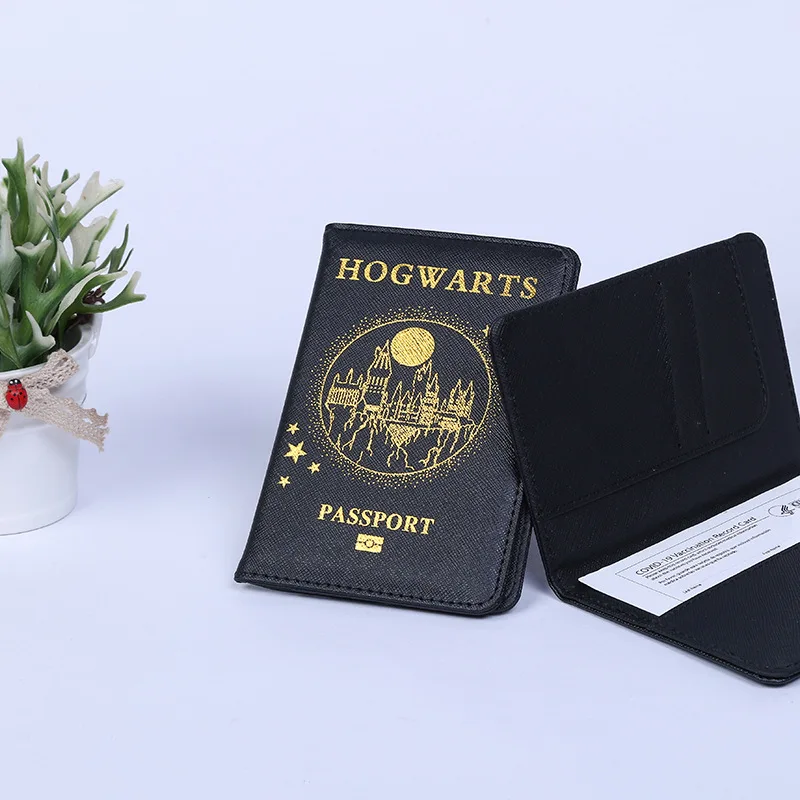 Fundas de pasaporte multifunción de dibujos animados para hombres y mujeres, tarjetero de cuero PU, BILLETERA, accesorios de viaje, Banco de