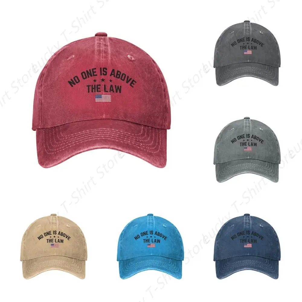 No One is Above The Law Graphic Trucker Hat for Men Women Dad Baseball Cap Unisex Ball Dad Caps Fashion Cowboy Hats for Casual