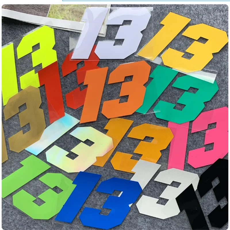 

Car Motorcycle Electric Personality Number Car sticker Track Day Body helmet sticker Creative Scratch reflective sticker auto pa