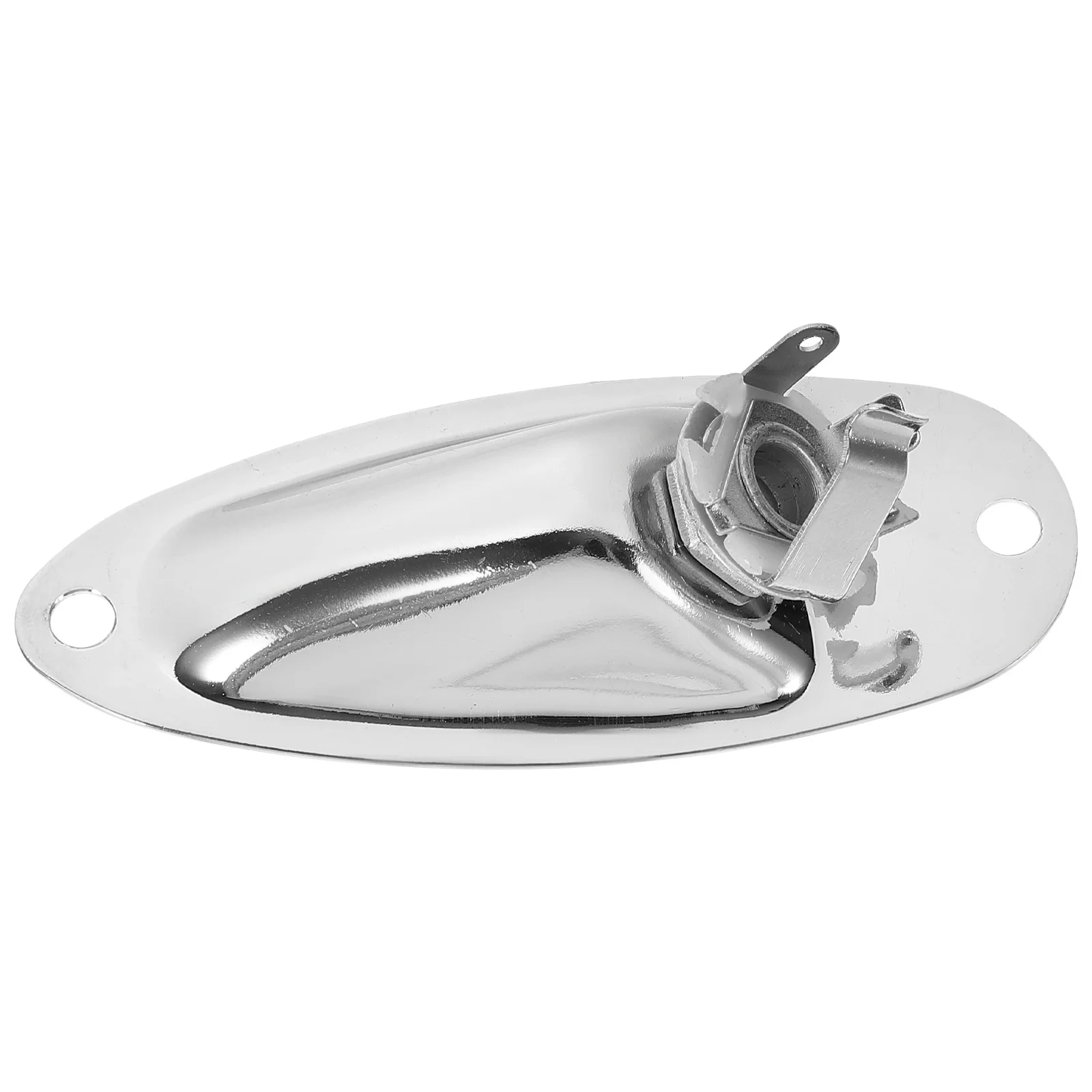 Electric Guitar Jack Replacement Plate with Screws Durable Metal Input Socket Guitar Parts Accessories Pickup Jack