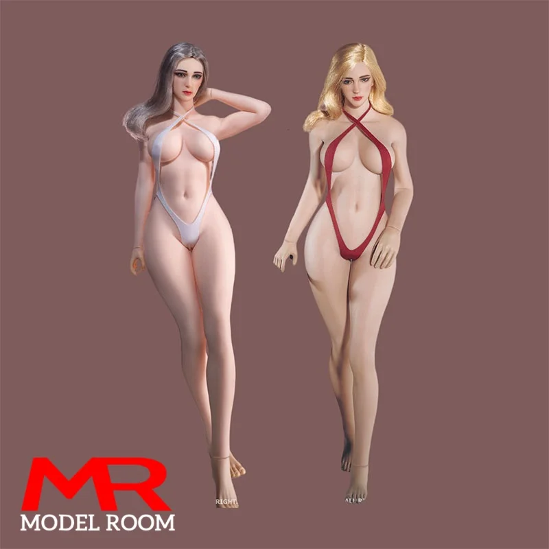 

TBLeague PLLB2023-S52 S53 1/6 Female Large Breast Seamless Body 26.5cm European American Pale Suntan Action Figure Body Doll