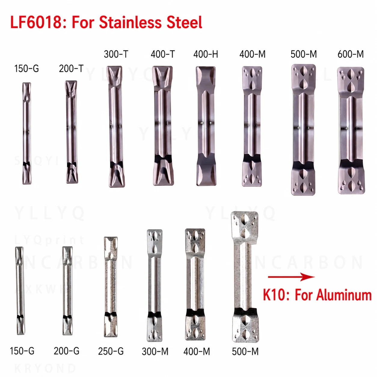 MGMN150 200 250 300 400 500 G M T H DR LF6018 LDA LF9018 K10 TF618 CNC Lathe Grooving Carbide Inserts