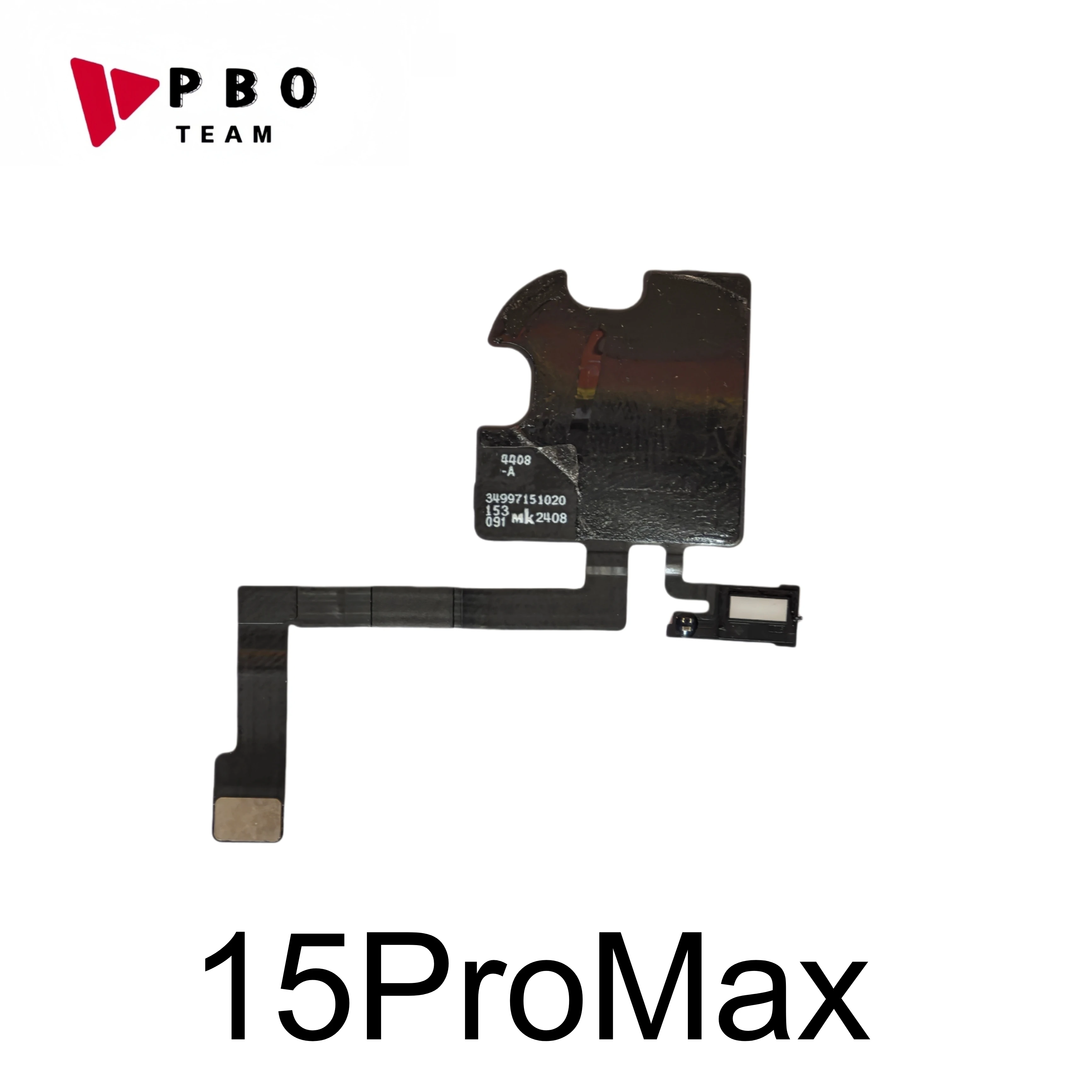 سماعة أذن مستشعر الضوء كابل مرن القرب لا مكبر صوت لهاتف iPhone 16 Plus 15 13 14 Pro Max mini 14pro 15pro مع شريط ميكروفون #4