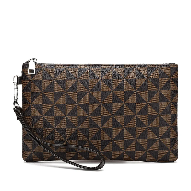Luxury Design Soft PU Leather Men Clutch Bag Durable Business Men Cardholder Case Fashion Casual Male Money Handbag Day Clutch view 5