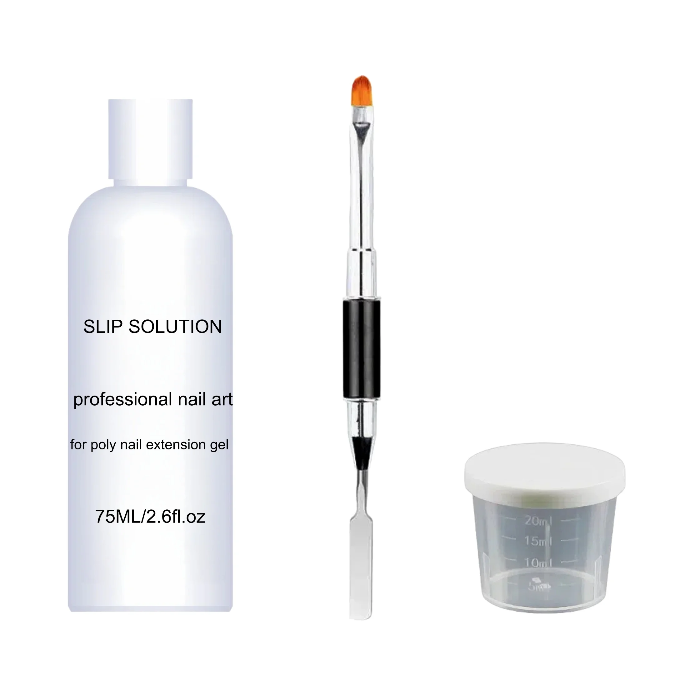 Nails Slip Solution 2.6 fl.oz for Poly Nail Gel Kit Professional for Nail Thickening Nail Extension Solutions