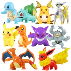 34 Styles Pokemon figures toys 8cm Arceus Pikachu Gengar Charizard action Figure PVC Model Toy Birthday gift for children