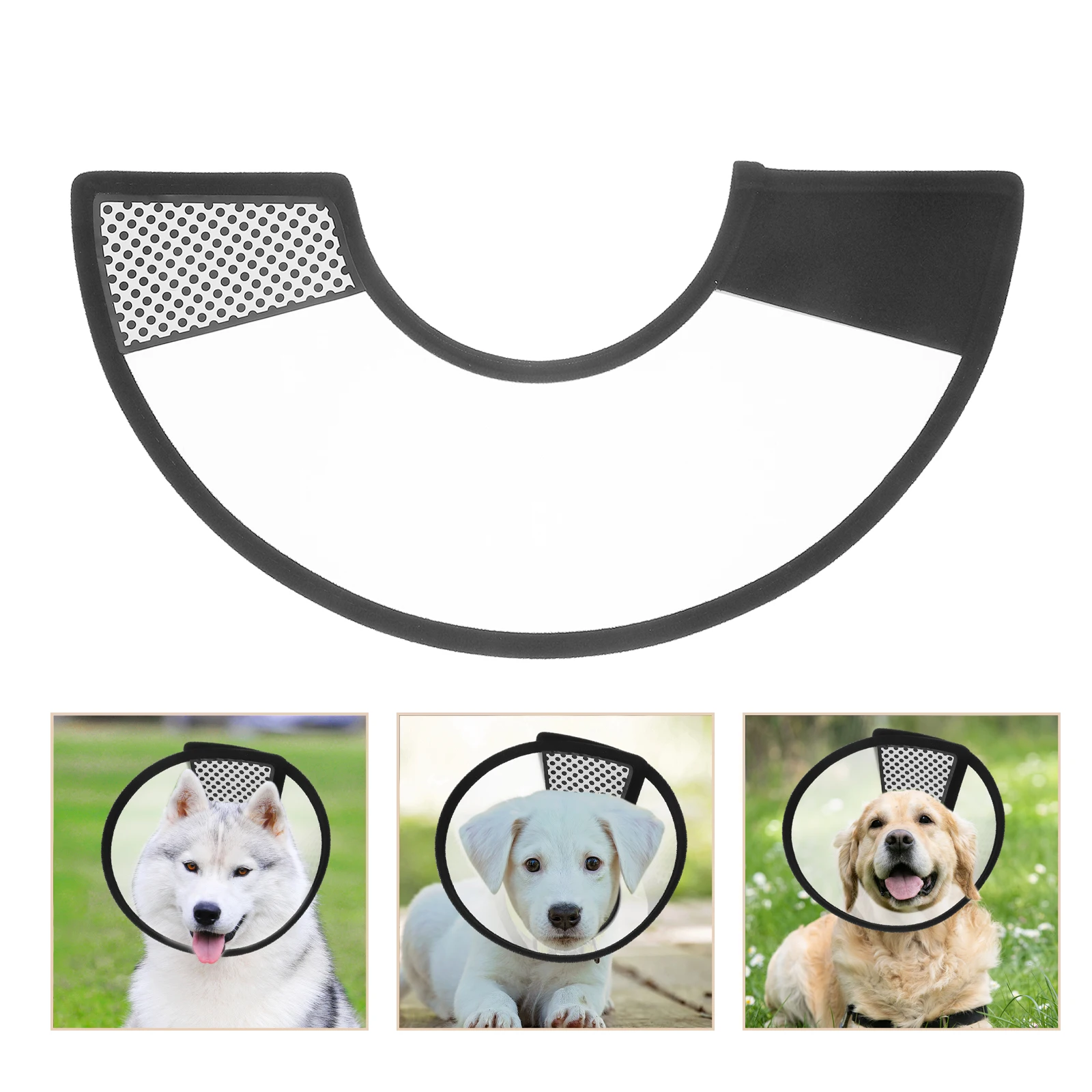 

Dog Cat Recovery Collar Soft Cone Anti Licking Protective Pet Wound Collar Adjustable for Small Dogs Cats Surgery Neck