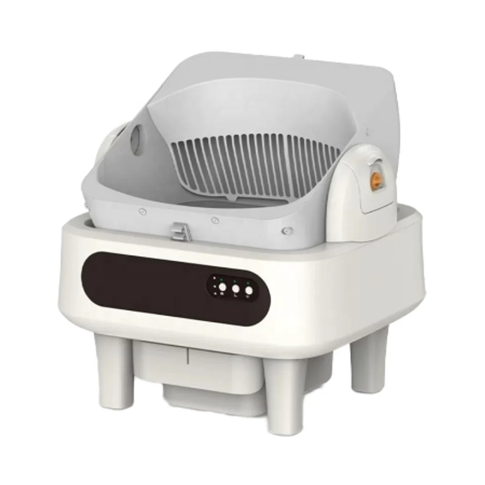 

Самоочищающийся ящик для кошачьего туалета с подключением к Wi-Fi, автоматическое распознавание, безопасный интеллектуальный ящик для кошачьего туалета с открытым верхом