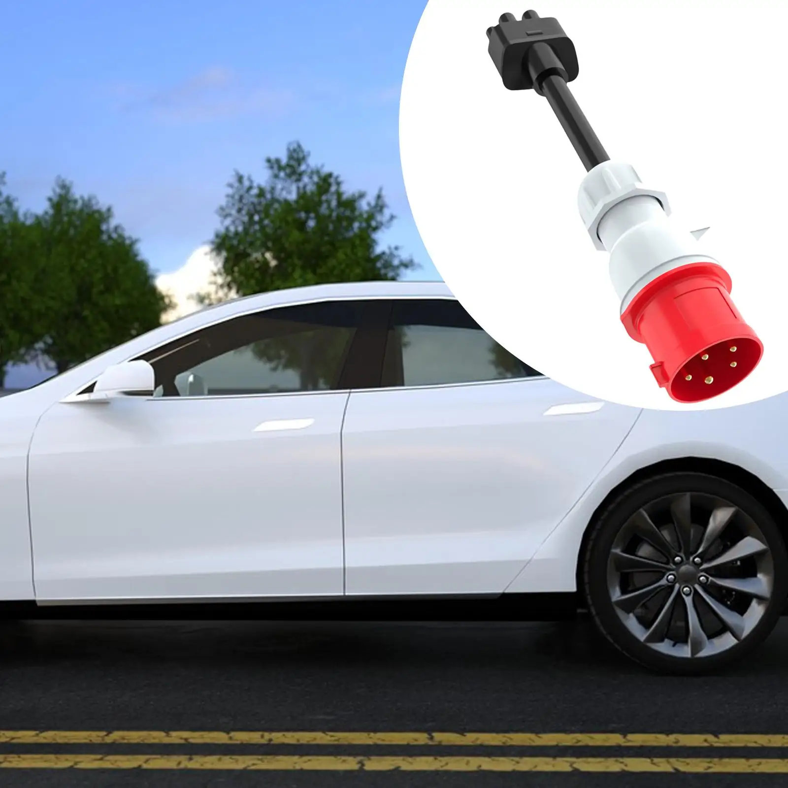 

Портативный зарядный мобильный коннектор-адаптер 14-50 на 5 контактов для зарядных устройств электромобилей